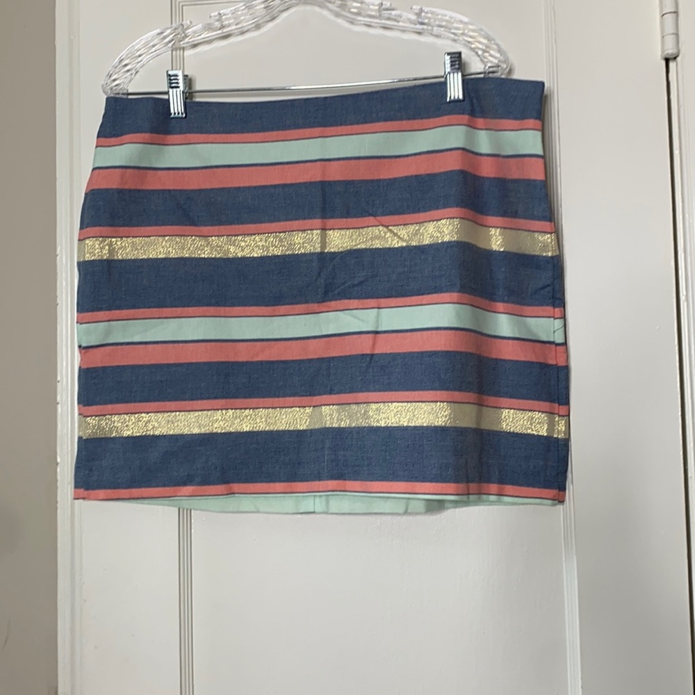 Stripe colorful Mini skirt